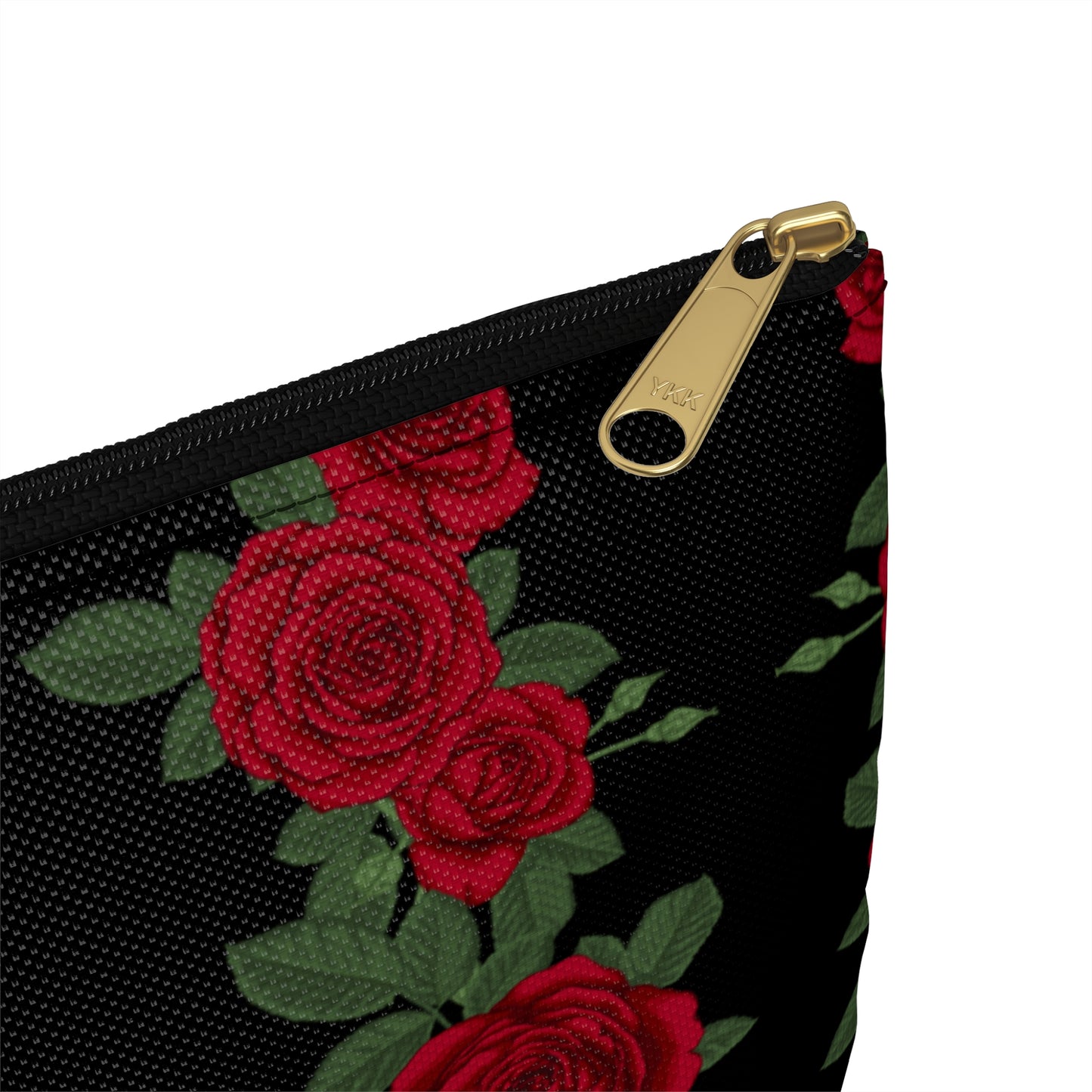 Elegant Rose Striped Accessory Pouch - Perfect for Gifts or Daily Use