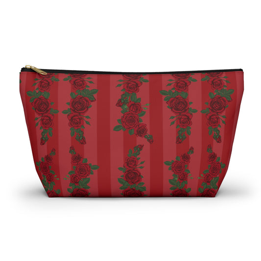 Floral Rose Accessory Pouch for Makeup & Travel