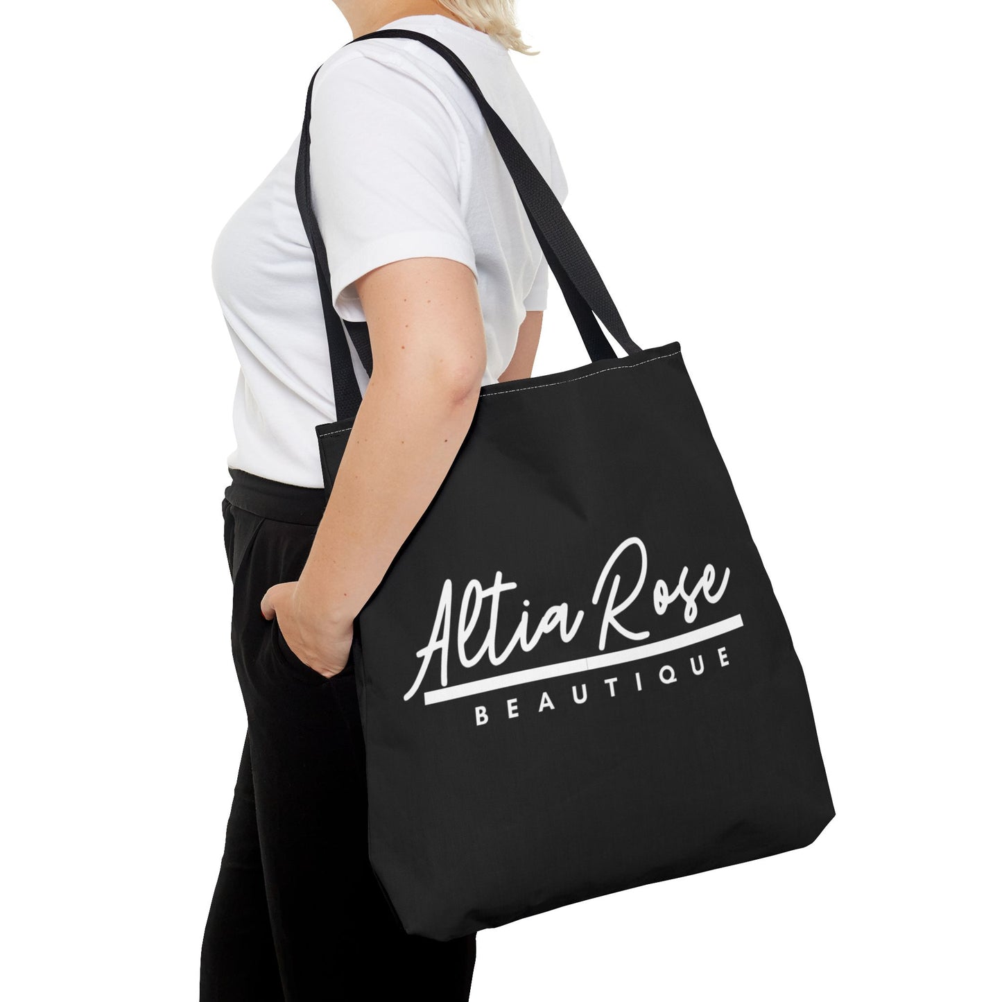 Altia Rose Tote Bag — Black